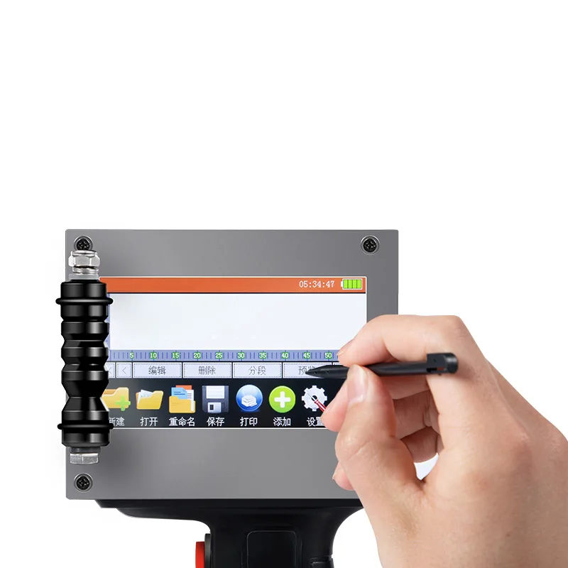 Portable Hand Jet Handheld Touch Inkjet Printer For / Expiry Date/batch Code/serial Number/label/barcode/qr Code