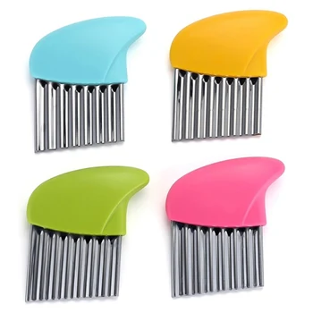 

Wave onion Potato Slices Wrinkled French Fries Salad Corrugated Cutting Chopped Potato Slices Knife