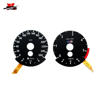

DASH Brand New EL glow gauge for E84 E90 E60 Diesel 260km 5500 RPM Black Panel Reverse White Light 530d 530xd 330d 335d
