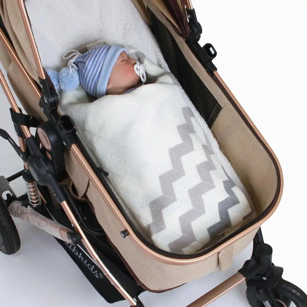 Baby Blankets Knitted 100*75cm Newborn Bebes Swaddle Wrap Towels Super Soft Infant Kids stroller Bed Sofa Sleeping Cover Blanket