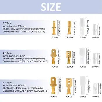 

48B Crimping Plier Set With 600Pcs Insert Spring Terminal Cold Compression Pincers Wire Connector Crimper Boxed Kit