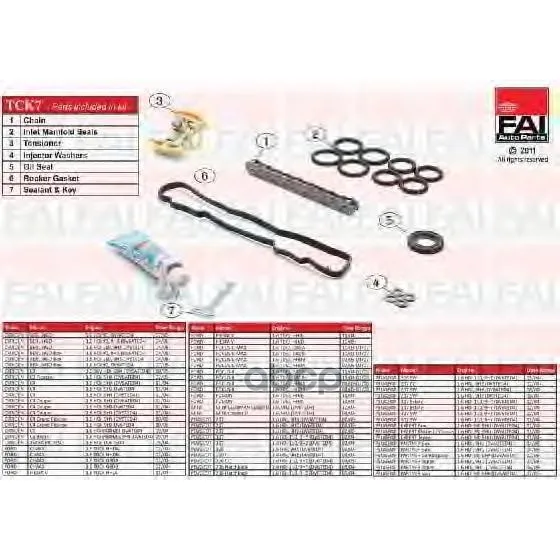 Комплект Цепи Грм Ford Focus Ii(Da_) 1.6 Tdci 01/05-01/08(Hhda) FAI арт. TCK7