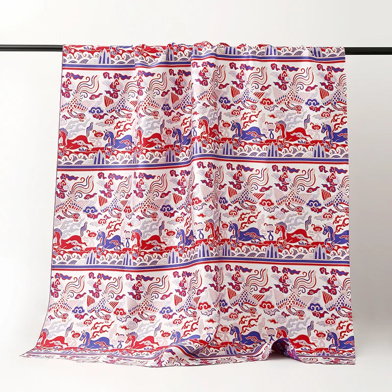 Осень и зима трехмерный жаккард благоприятный облако Тотем парча одежда пальто ручной работы сумка DIY ткань