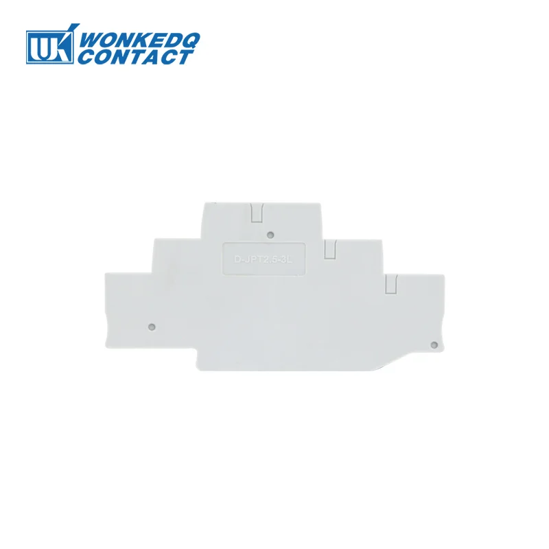 1Pc D-PT2.5-3L End Barrier Plate PT 2.5-3L Plug Wire Electrical Connector Din Rail Terminal Block Accessories End Cover din rail terminal block