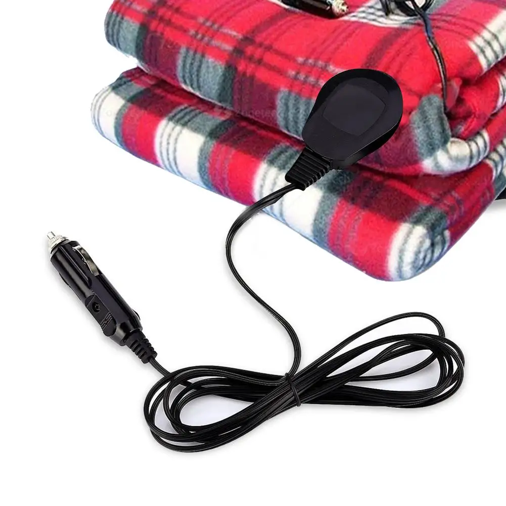 150*110cm Car Heating Blanket Winter Heated 12V Lattice Energy Saving Warm Auto Electrical Blanket Constant Temperature