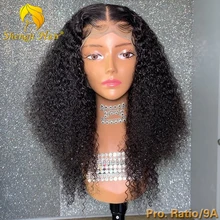 Кудрявый 360 фронтальный парик на шнурке предварительно выщипанный 4," бразильский короткий Боб человеческие волосы парики для черных женщин 150% Shengji remy волосы парик