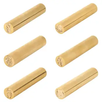 

1PC Retro Cylindrical Seal Wax Brass Stamp for Envelope Seal Stamp Seal Wax DIY Invitation Cards Decoration Craft Gifts