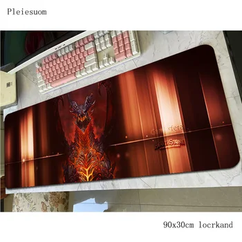 

hearthstone mouse pad 800x300x4mm mats locked edge Computer mouse mat gaming accessories thick mousepad keyboard games pc gamer