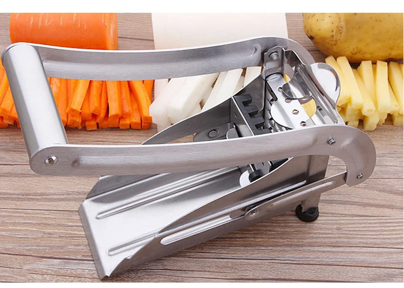 Высокое качество нержавеющая сталь бытовой картофель огурец овощи фрукты слайсер картофель слайсер кухня нарезка для картофеля фри инструмент