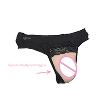 Влагалище g-струны реалистичные маленькая девочка Вагина верблюжий носок скрывает Gaff Ajusen для трансвеститов поддельные транссексуал Hallowen