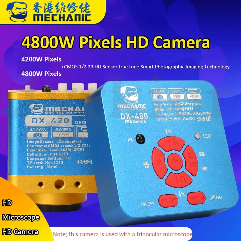 Механическая HDMI камера 4800W Pixel 1080P@ 60FPS CMOS 1/2. 23 многофункциональная промышленная HD камера микроскоп камера