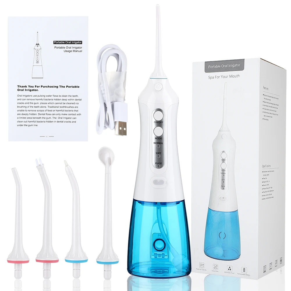 Oral Flosser Irrigator USB Rechargeable Cordless Dental Water Care Teeth Cleaner Cleaning Hygiene Tool | Бытовая техника
