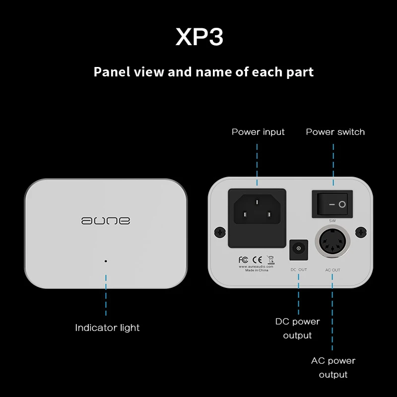 AUNE XP1 Высокое качество линейный усилитель мощности питания расширения Мощность адаптер фильтр питания