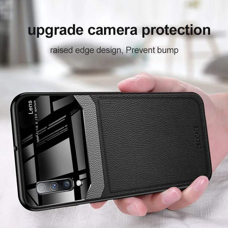 For Samsung Galaxy Note 8 9 10 Pro Case Soft Silicone TPU Leather Shockproof Phone for A50 A70 Plexiglass Cover Copa | Мобильные