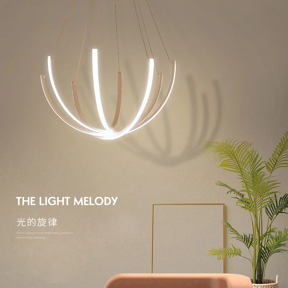 Apextech современный минималистичный светодиодный подвесные светильники лампа для столовой Подвесная лампа для деко освещение AC100-240V диммируемая лампа