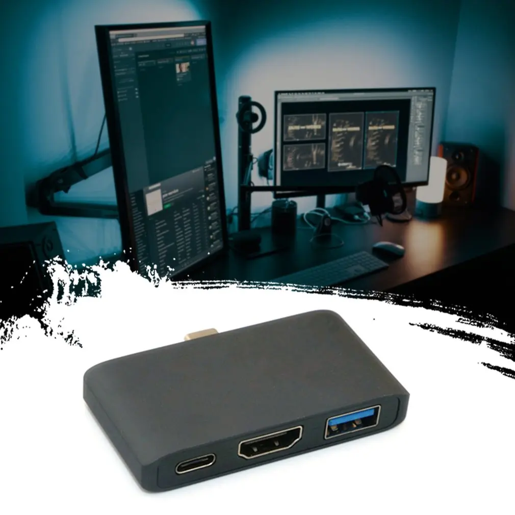 USB C к HDMI 4K кабель адаптер Тип C HDMI Thunderbolt 3 для huawei mate 20 macBook pro galaxy S9 HDMI USB-C