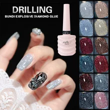 

12 Colors 10ml Glitter Nail Gel Polish Glitter Gorgeous Glossy Nail Polish Pigment Diamond Nail Gel Nail Art Tool