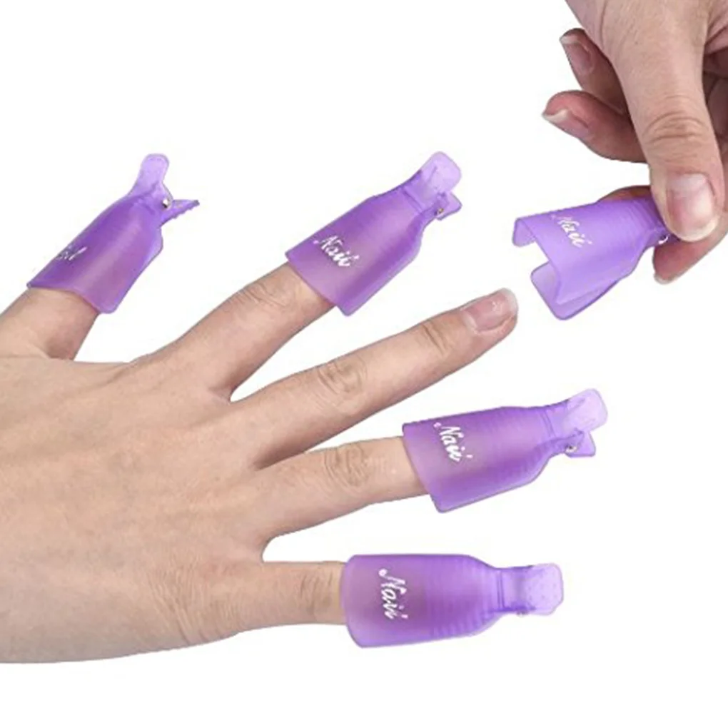 10pcs UV Gel Polish Remover Caps