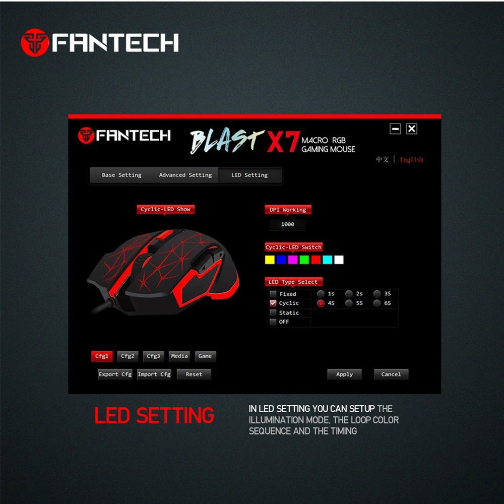 FANTECH X7 игровая мышь и коврик для мыши Регулируемый 4800 dpi 6 кнопок RGB необходимый эргономичный коврик для мыши нескользящий коврик для мыши геймер