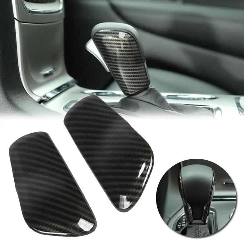 

Auto Black Gear Lever Shift Knob Cover Trim For Jeep Grand Cherokee 2017-2019