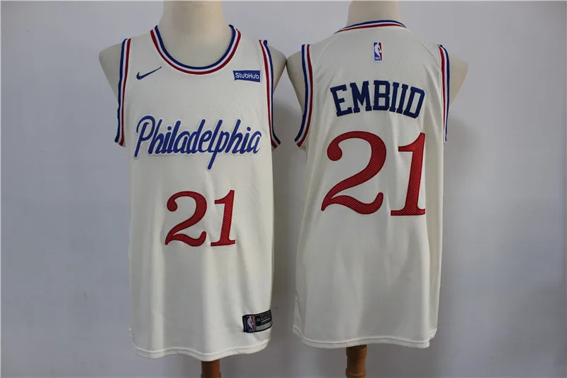 MEN /20 город издание Ститч Philadelphia для мужчин взрослых#25 Бен Симмонс#21 Joel Джерси embiid - Цвет: MEN