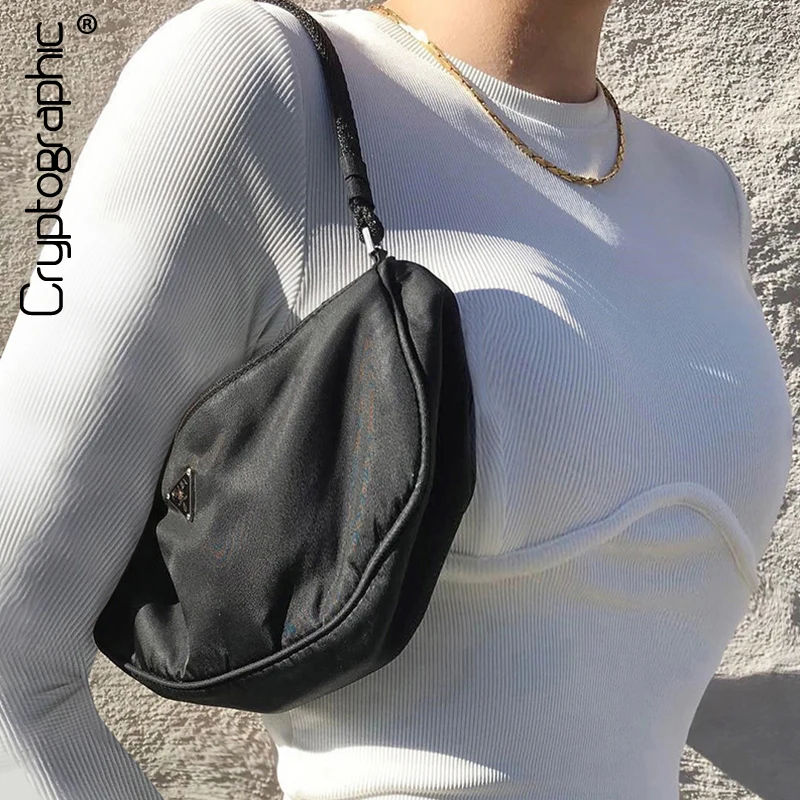 

Cryptographic Casual Long Sleeve T-shirts Round Neck Slim Bodycon Cropped Tops Fashion Women's Basic White Tee Streetwear Autumn