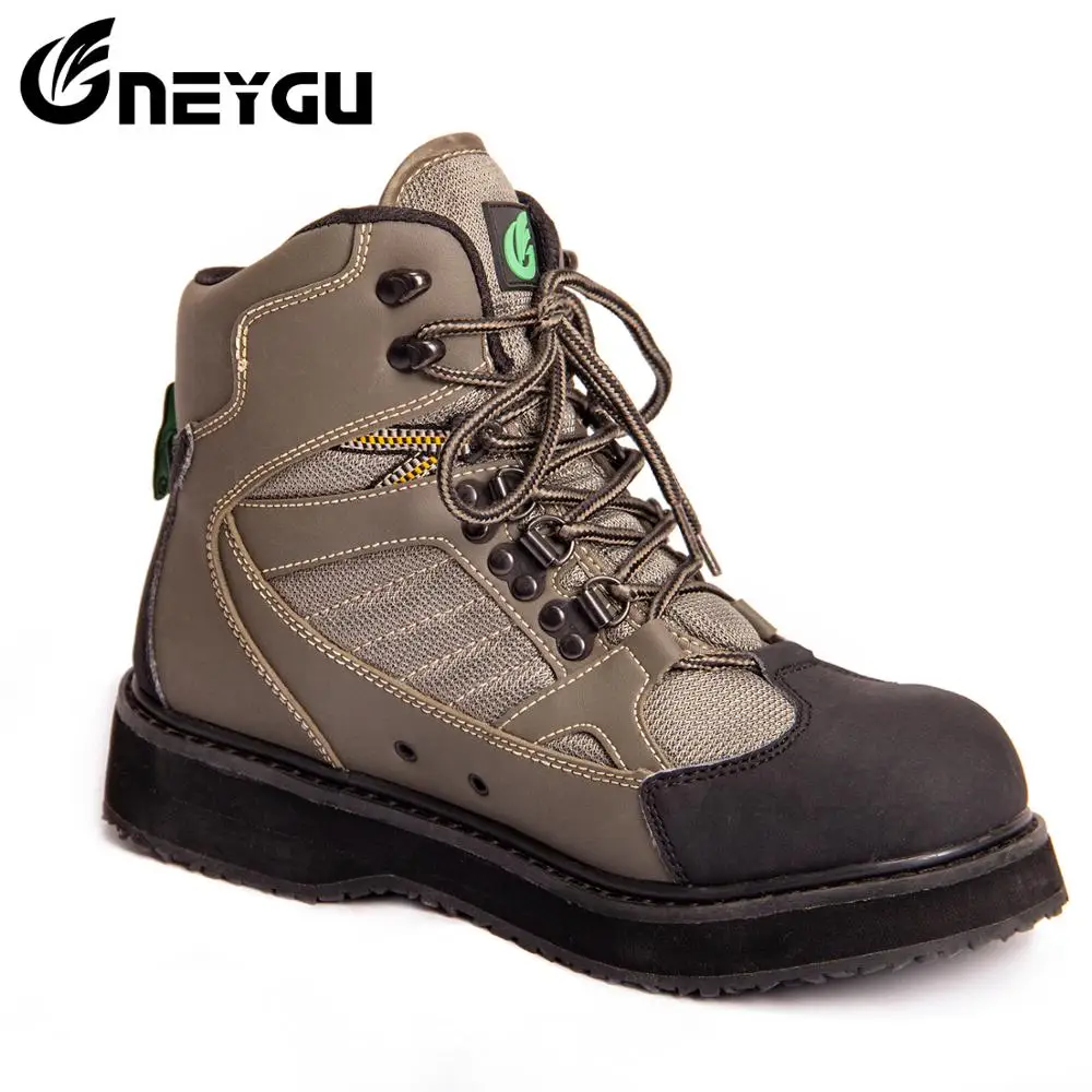 HANITE-bottes de pêche Wader pour hommes à séchage rapide, semelle en feutre, antidérapantes bottes de Wader, chaussures de pêche pour marais Camping ► Photo 2/6