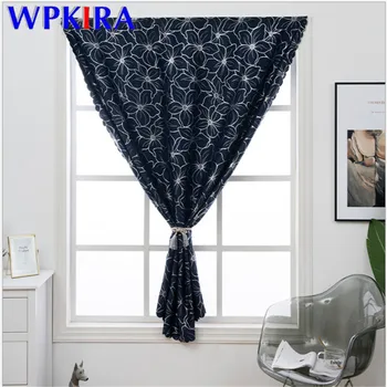 

Bronzing Flower Curtains For Living Room Sheer Curtains Window Blinds Drape Blackout Modern Door Curtains Window PC-AD485#30