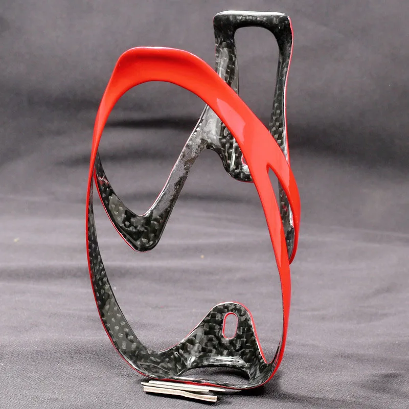 3K Carbon Fiber Bike Kettle Cage 17g Bicycle Bottle cages Road Cycling Holder Red D | Спорт и развлечения