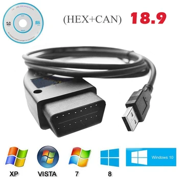 

2019 New COM 18.9 HEX + CAN USB interface for Seat VAG 18,9 scanner diagnostic tool English Spanish