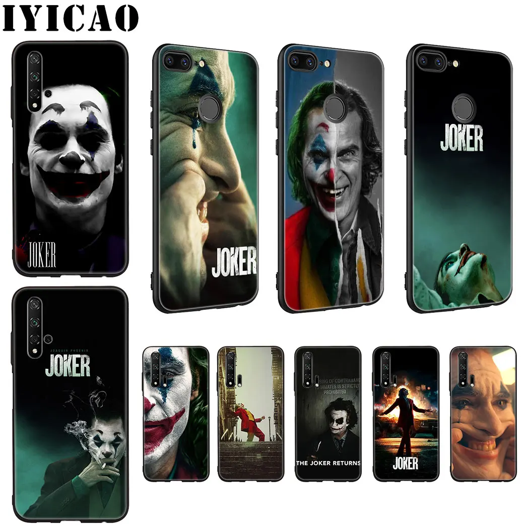 

joker Joaquin Phoenix movie Soft Silicone Case for Huawei Honor view 20 9X 7A Pro 10 9 8 Lite 8X 8C 7X 7C 6A Note 10 Case