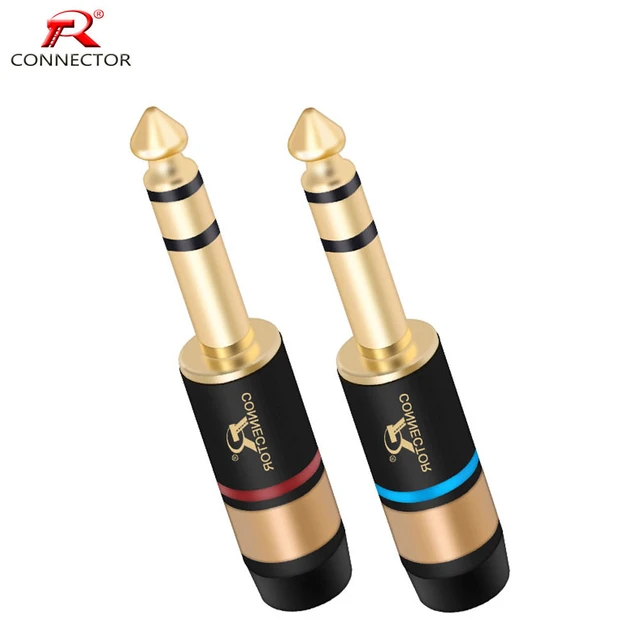 Connecteur de fil JECable pour micro, prise mono jack 6.35mm, 6.3mm, 2  pôles, adaptateur de prise audio 1/4 pouces, 1 pièce - AliExpress