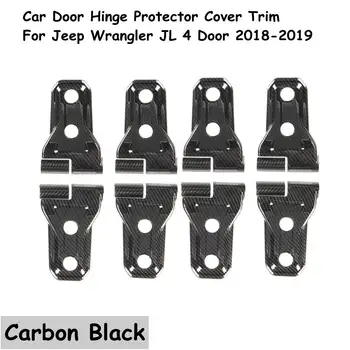 

16PCS Carbon fiber ABS Car Door Hinge Cover Trim For Jeep for Wrangler JL 4dr 2018 2019