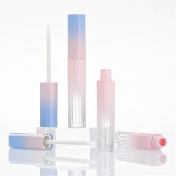 

Empty Lip Gloss Tube Pink Blue Gradient Lip Glaze Tube DIY Lipstick Cosmetic Packing Container