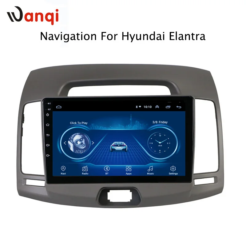 

2.5D 9 inch wanqi 8.1 CAR gps Navigation RadioMultimedia player GPS For Hyundai Elantra 2007-2011 Car DVD Player
