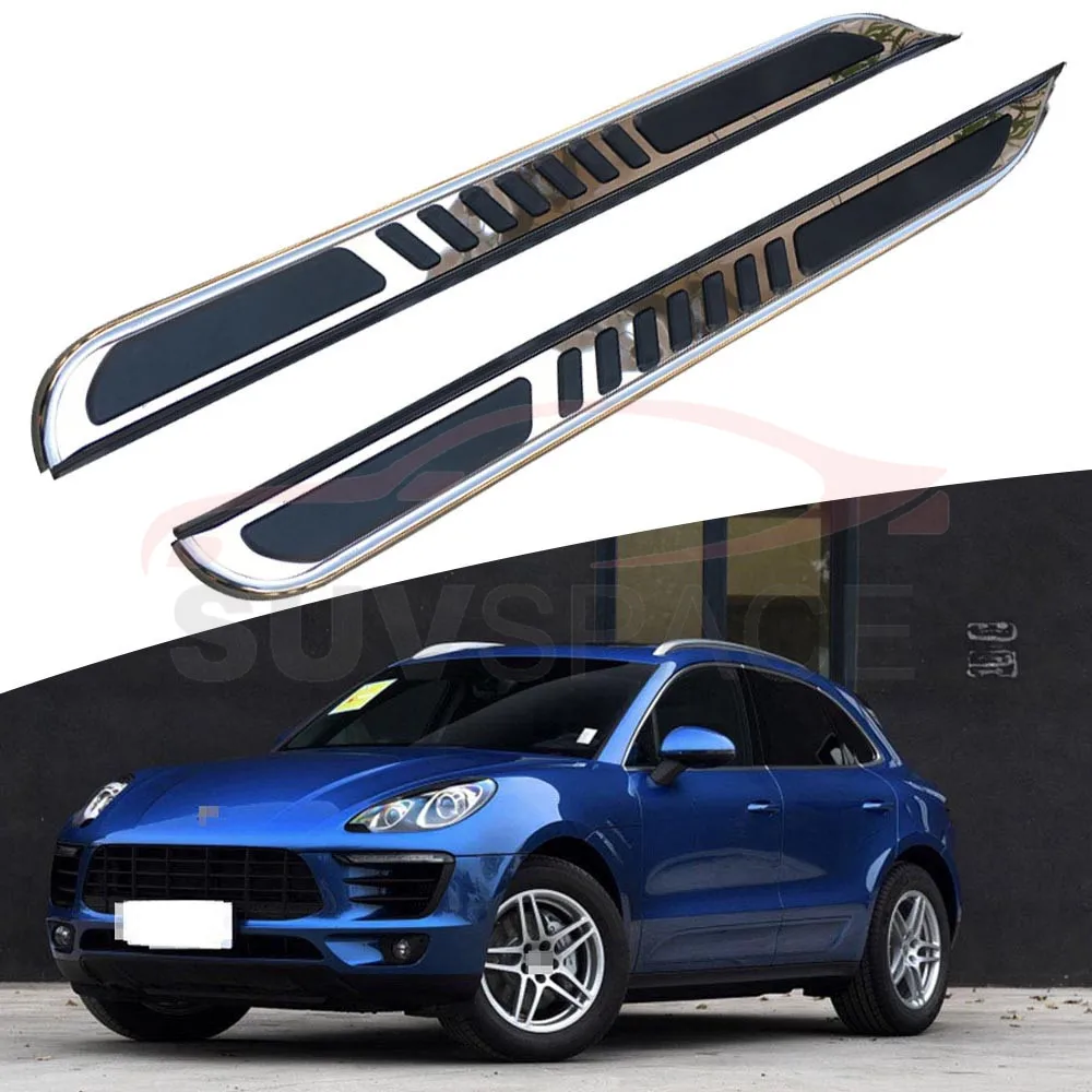 Боковой Шаг подходит для Porsche Macan- Беговая доска nerf бар 2 шт. левый и правый алюминиевый боковой шаг боковая педаль