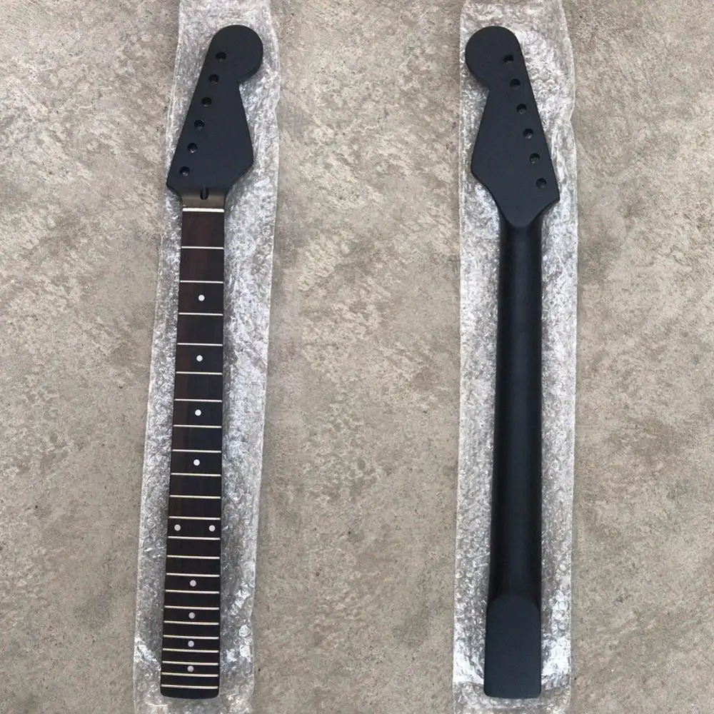 Matte Black 22 Fret Electric Guitar Neck / Maple Stem/  Rosewood Fingerboard ST Strat Guitar accessories parts