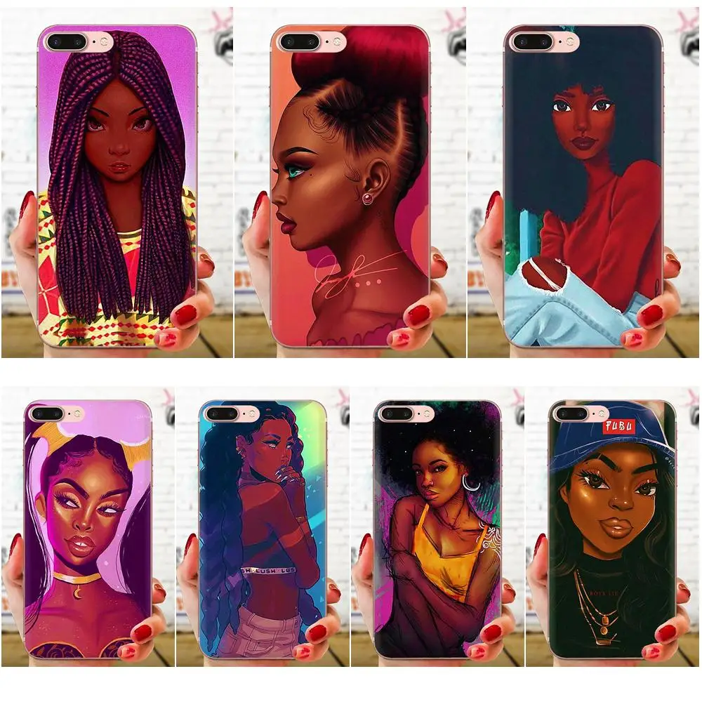

African Queen Comics Unique Luxury Soft Phone Case For Samsung Galaxy Note 5 8 9 S3 S4 S5 S6 S7 S8 S9 S10 5G mini Edge Plus Lite