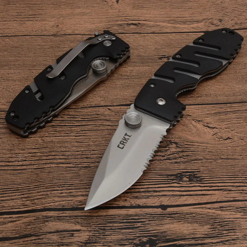 CRKT универсальный маленький охотничий складной нож 8Cr13MoV лезвие ножи для выживания Многофункциональный Открытый Отдых EDC инструмент
