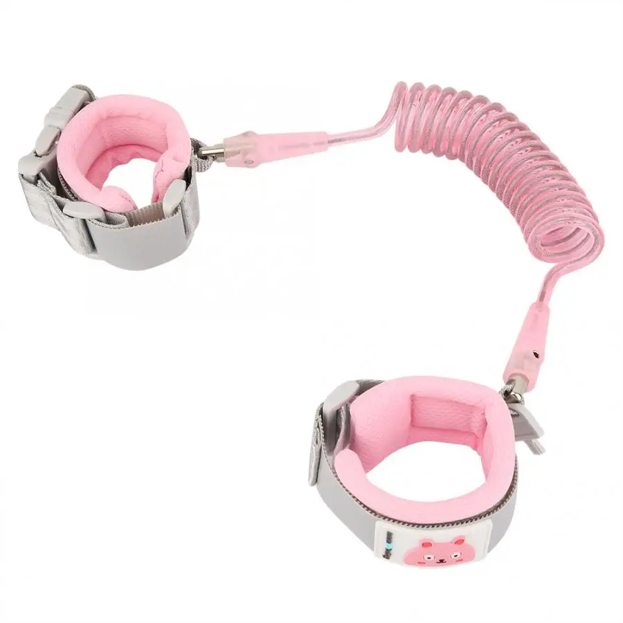 

Adjustable Kids Safety Leash with Key Lock Anti-lost Link Hand Belt Children Belt Walking Assistant Baby Walker Wristband