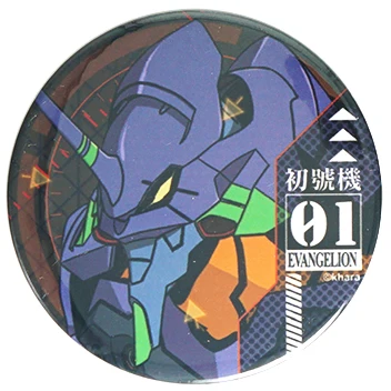 Аниме Евангелион Genesis Evangelion EVA Ikari Shinji Soryu Asuka Ayanami Rei единица-00 металлический значок брошь булавки - Окраска металла: 04 Unit-01