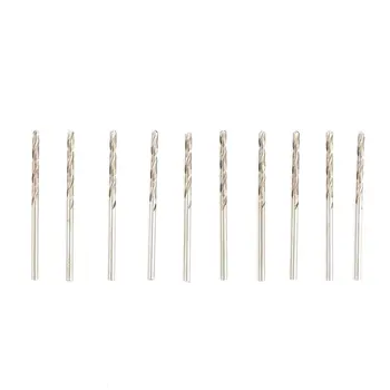 

10 Pcs 2.8mm HSS Quality Precision Micro Straight Shank Twist Drill Bits Kit