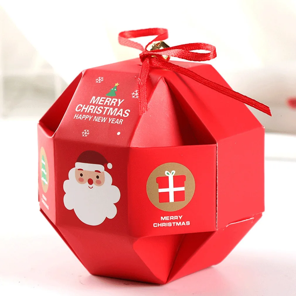 Лимит 100 10 шт креативная Веселая коробка с рождественскими конфетами бумажная сумка рождественская ель подарок коробка