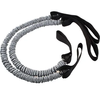 

2PCS Double Wheels Ab Roller Stretch Trainer Exercise Resistance Band Elastic Pull Rope Waist Abdominal Training Equipment