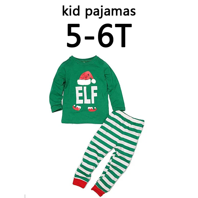 kid size 5 to 6T Набор одинаковых пижам для всей семьи, рождественские наряды Санта для папы, мамы, дочери и сына, для малышей Одежда для детей, мужчин и женщин Пижама для мальчиков и девочек - Цвет: kid size 5 to 6T