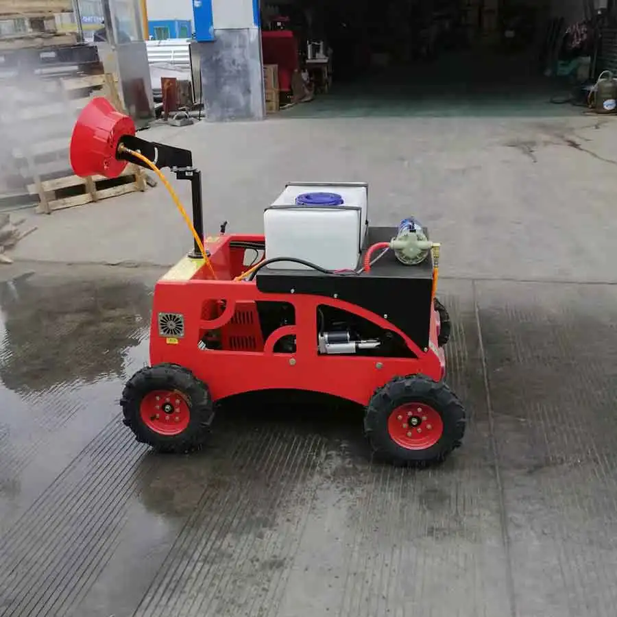 

Remote Control Grass Cutter Machine with Water Spraying Function