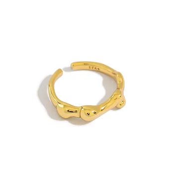 

Fashion Simple Design Irregular Three-dimensional Texture Ring for Women