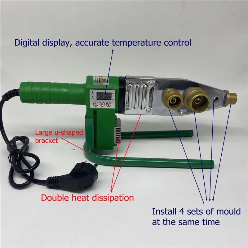 

free shipping digital temperature display controled PPR welding machine, plastic welder 20-32mm for weld plastic pipes