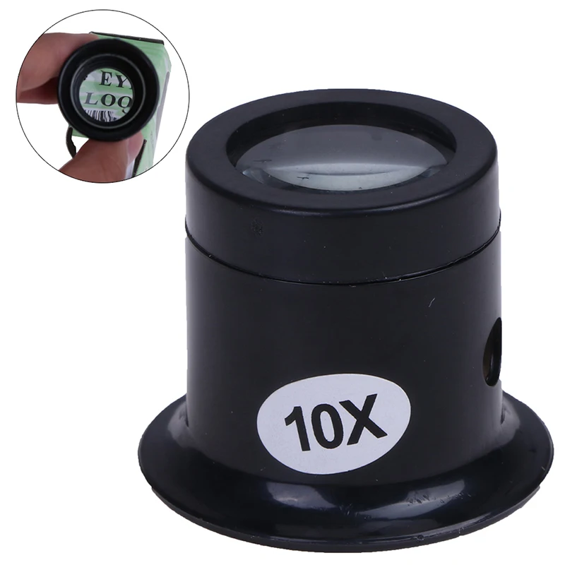 

1pcs Portable Magnifier Tool 10X/5X Monocular Magnifying Glass Loupe Lens Eye Magnifier Jeweler Watch Lens Repair Kit Tool