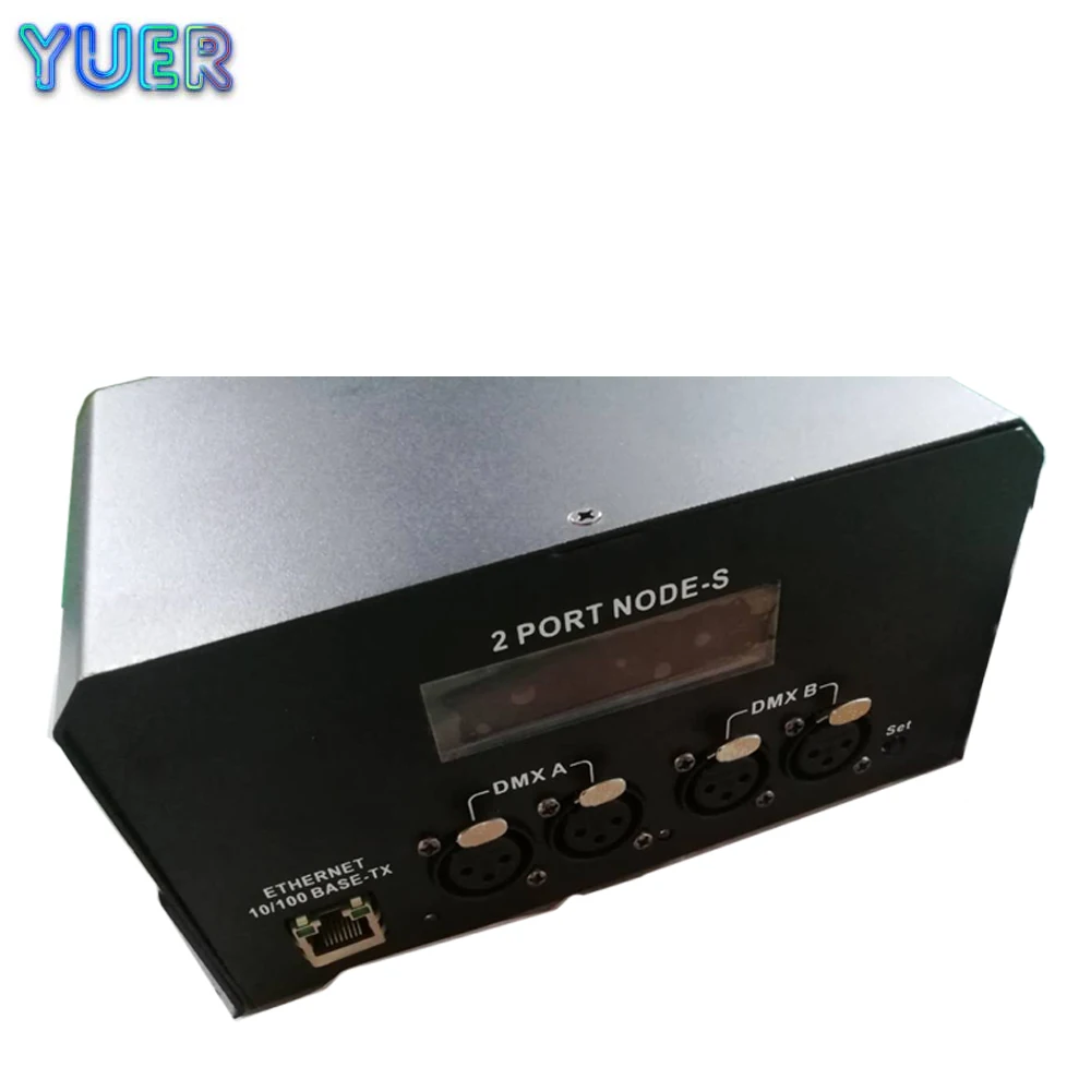 2 Port Node-s onPC 2 DMX512 Outputs LCD Display Combined With Command Wing And Faber Wing Parameter Expansion Art -Net System